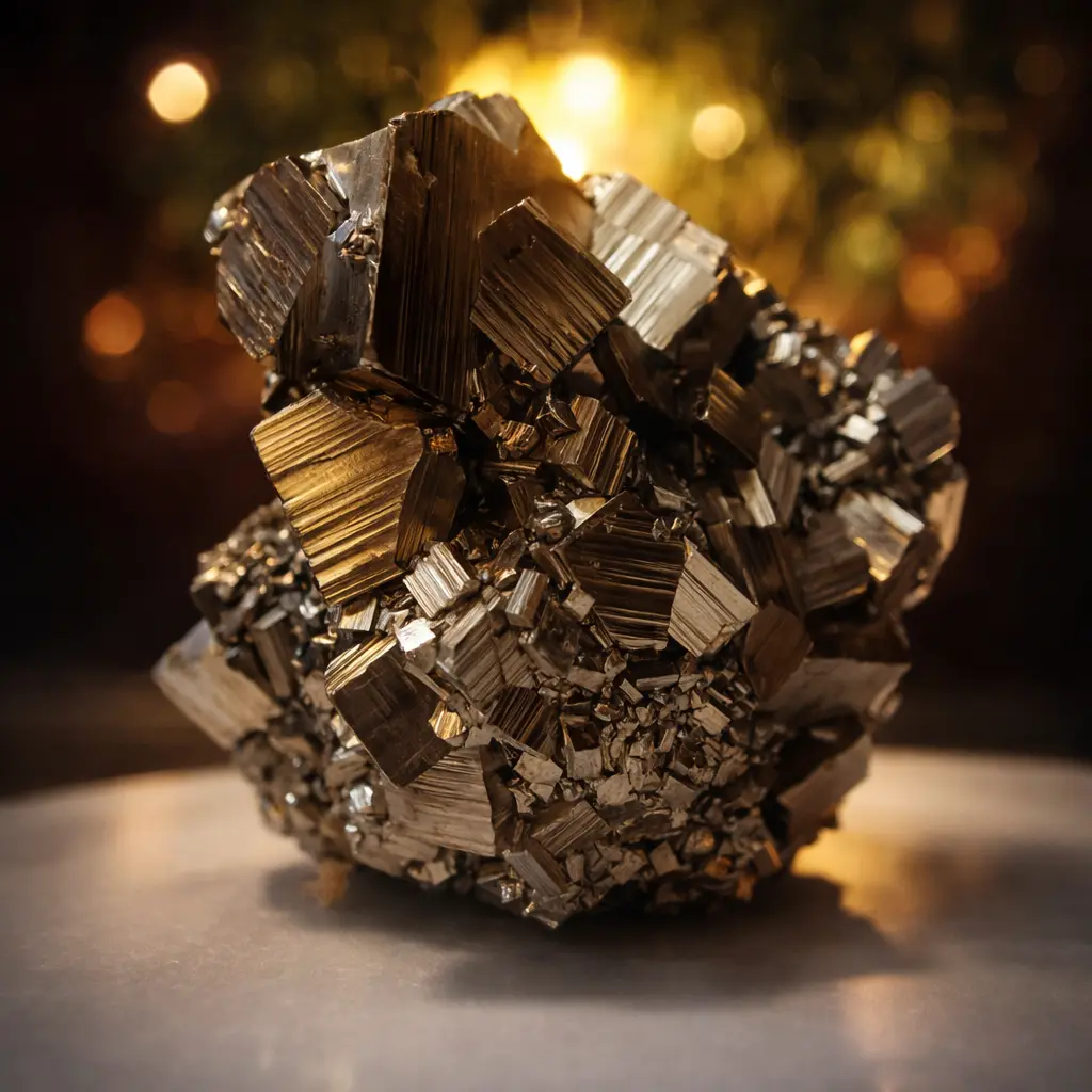 Natural Golden Pyrite Stone